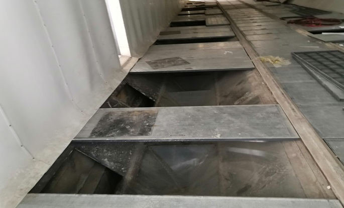 風力回收噴砂房強力蜂窩吸砂地板