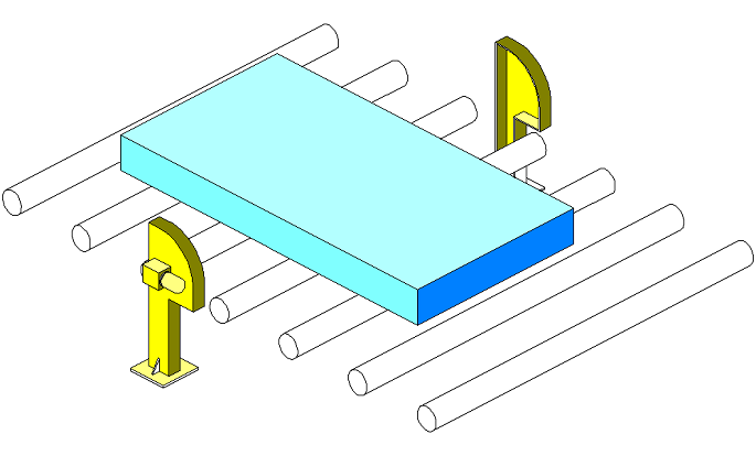工件輥道通過式輸送系統