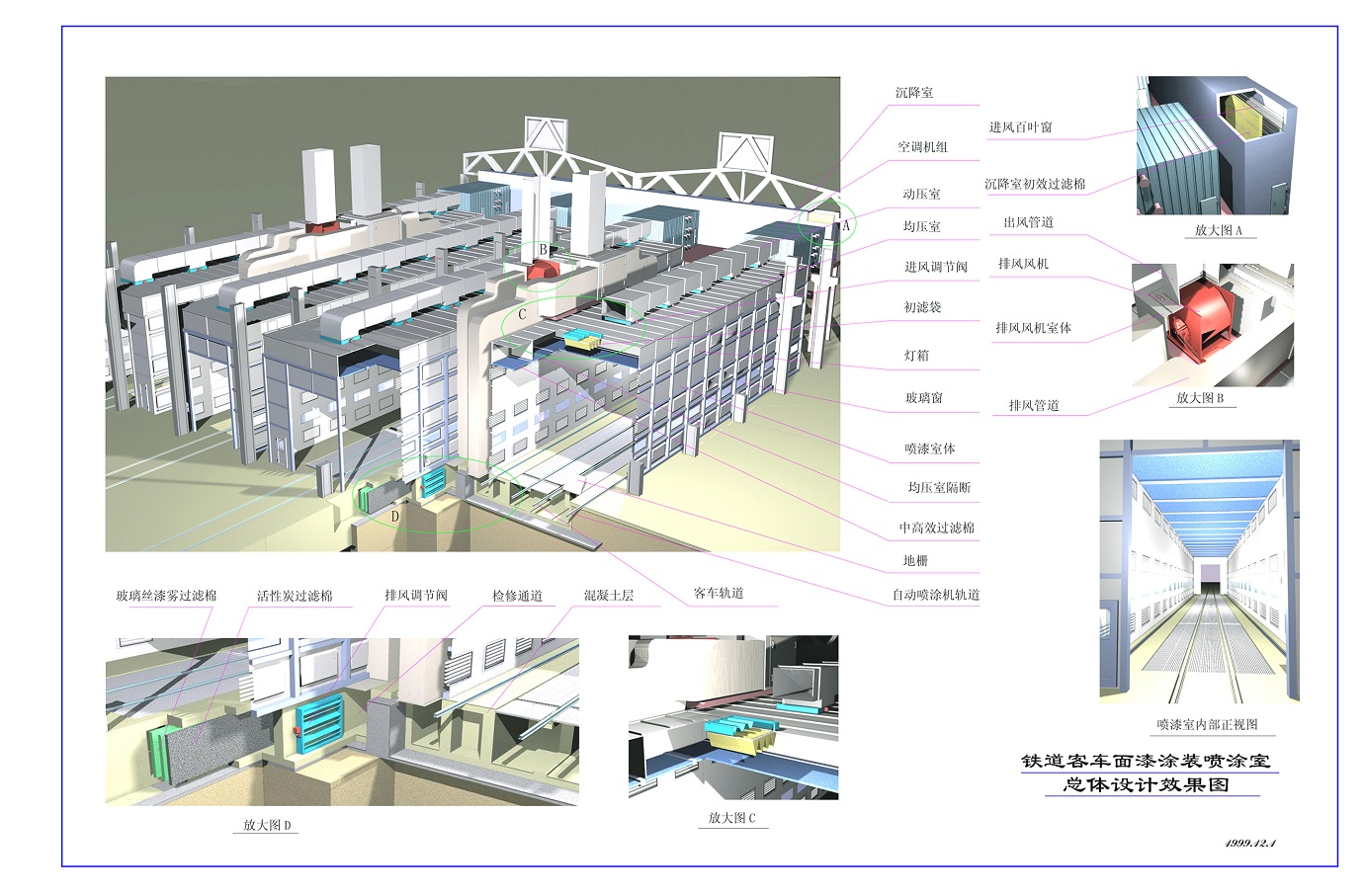 噴漆烘干一體房結構圖