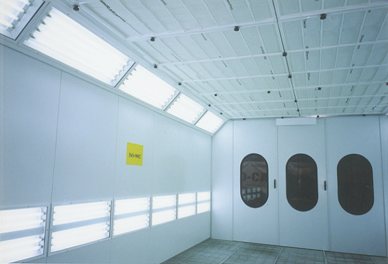 噴漆烘干一體房照明系統