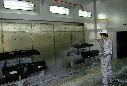 保險杠水簾噴漆房