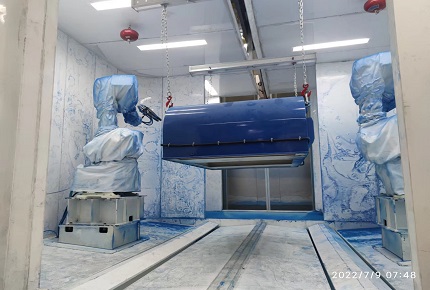 機器人靜電噴粉線