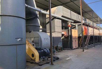 涂裝廢氣活性炭+催化燃燒設備